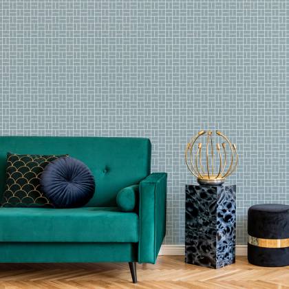 Tapeta Wzór Geometryczny W Stylu Retro