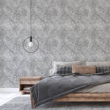 Tapeta Geometryczna W Stylu Vintage