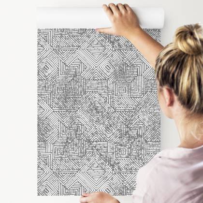 Tapeta Geometryczna W Stylu Vintage