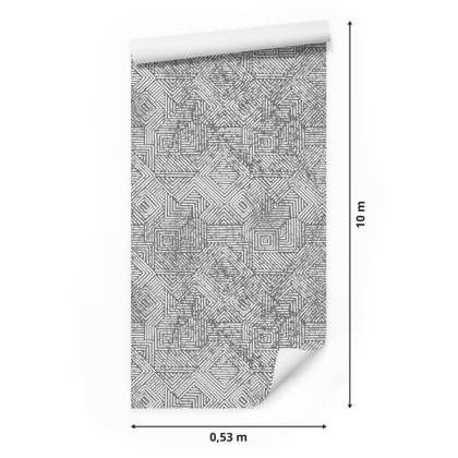 Tapeta Geometryczna W Stylu Vintage