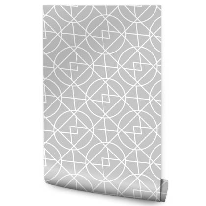 Tapeta Geometryczna Abstrakcja W Odcieniach Szarości