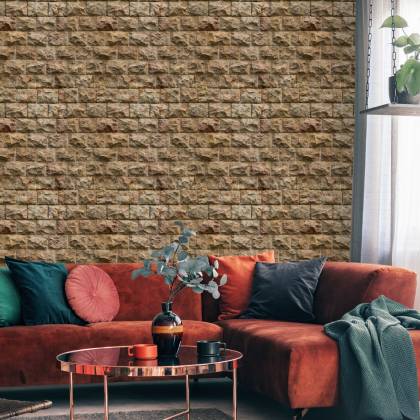 Tapeta Kamienny Mur - Efekt 3D