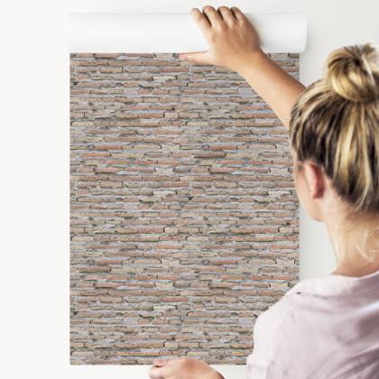 Tapeta Stare Cegiełki Cegły Mur Efekt 3D