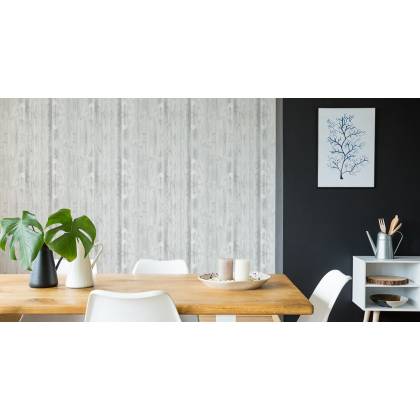 Tapeta Modne Jasne Pionowe Deski Drewniane