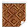 Tapeta Drewniany Wzór Geometryczny Retro