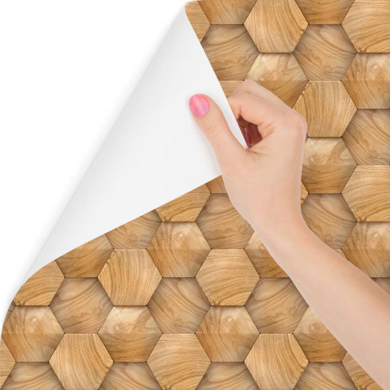 Tapeta Wzór Drewniany 3D Nowoczesny