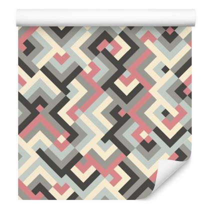 Tapeta Geometryczne Wzory W Stylu Retro