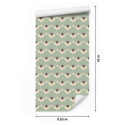 Tapeta Pastelowe Wzory Retro