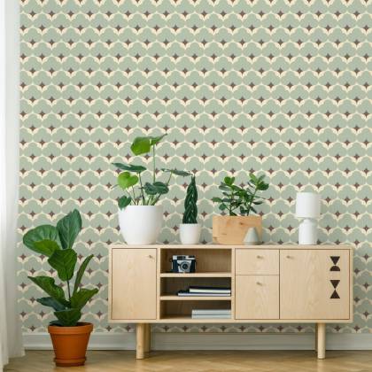 Tapeta Pastelowe Wzory Retro