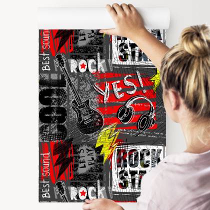 Tapeta Rock W Stylu Graffiti