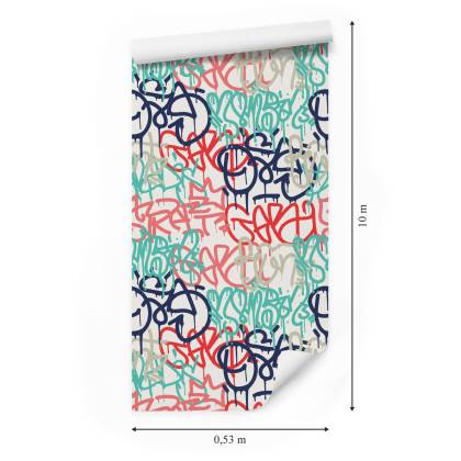 Tapeta Pastelowe Graffiti