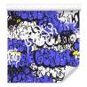 Tapeta Graffiti Z Fioletowymi Elementami