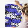 Tapeta Graffiti Z Fioletowymi Elementami