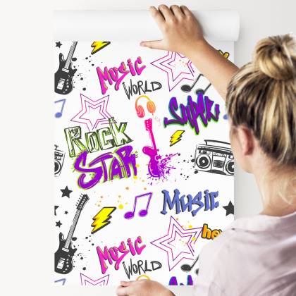 Tapeta Muzyczne Graffiti