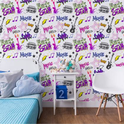 Tapeta Muzyczne Graffiti