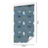 Tapeta Dla Dzieci - Niedźwiedzie I Lisy W Pastelowych Kolorach