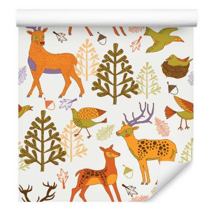 Tapeta Dla Dzieci – Piękne Leśne Zwierzęta