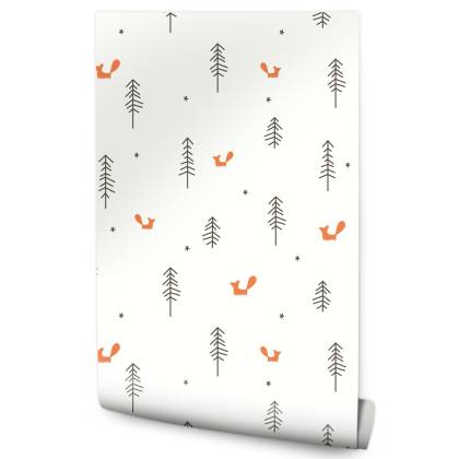 Tapeta Minimalistyczne Liski