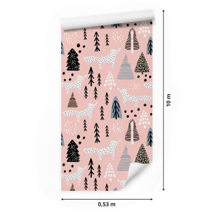 Tapeta Minimalistyczne Lisy W Lesie