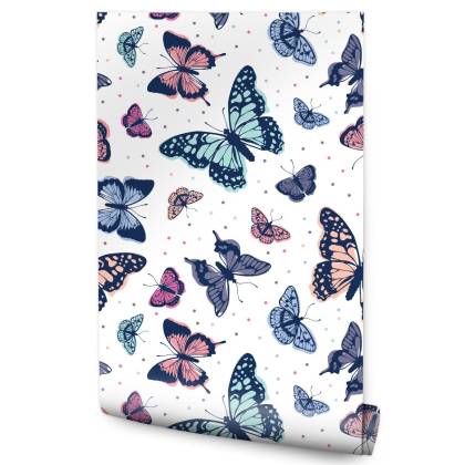 Tapeta Dla Dzieci - Piękne Motylki