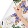 Tapeta Do Kuchni, Róże Kwiaty Zieleń Motyle Natura