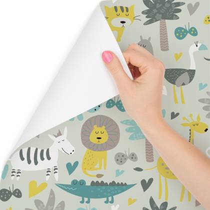 Tapeta Dla Dzieci – Dzikie Zwierzęta