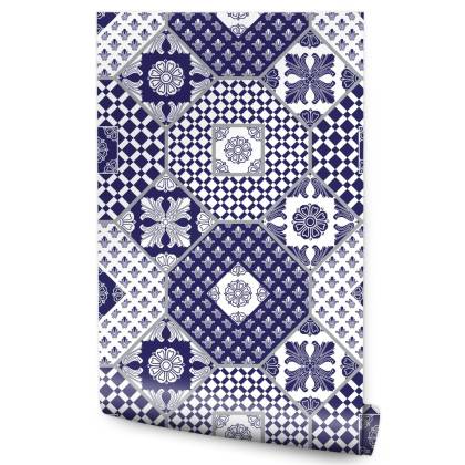 Tapeta Ornamenty - Patchwork