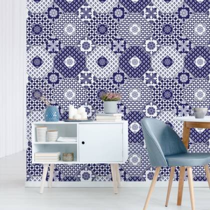 Tapeta Ornamenty - Patchwork