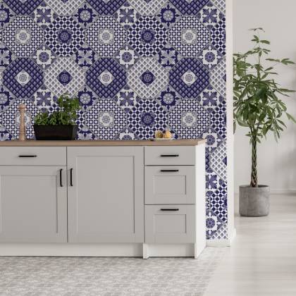 Tapeta Ornamenty - Patchwork