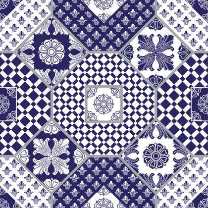 Tapeta Ornamenty - Patchwork