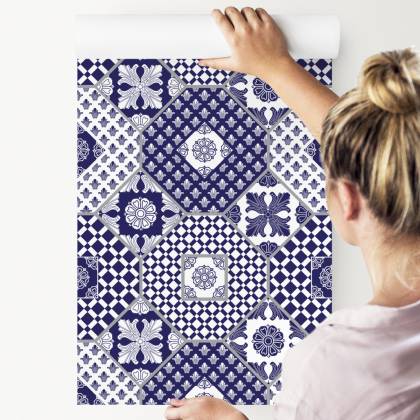 Tapeta Ornamenty - Patchwork