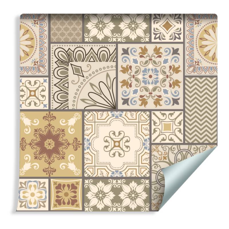 Tapeta Abstrakcyjna Mozaika W Formie Patchworku