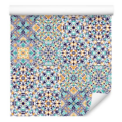 Tapeta Do Kuchni, Jadalni, Wzory, Kolorowa Mozaika
