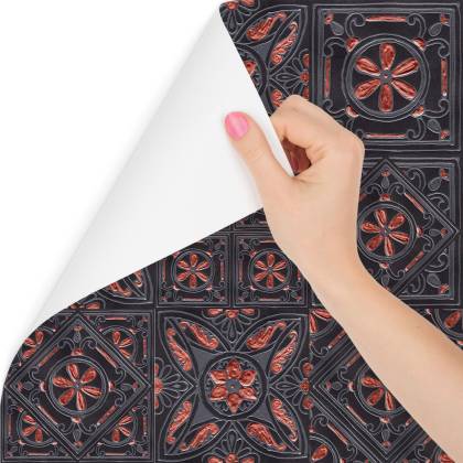 Tapeta Do Jadalni, Imitacja Płytek Mozaika