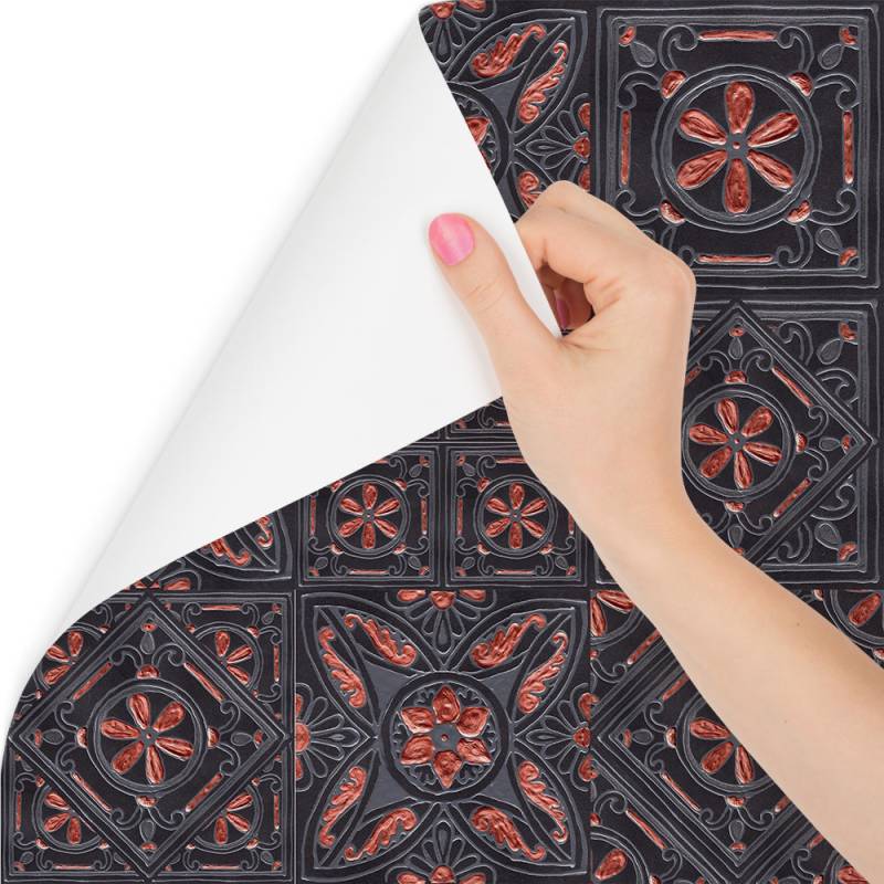 Tapeta Do Jadalni, Imitacja Płytek Mozaika