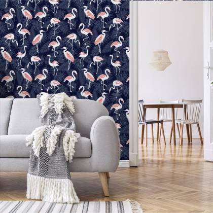 Tapeta – Flamingi