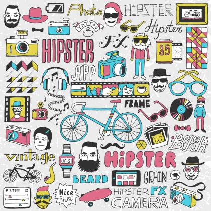 Tapeta Hipsterska Składanka