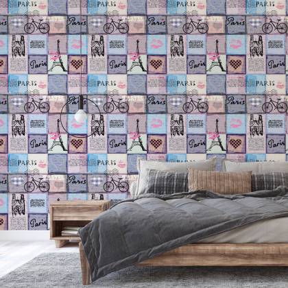 Tapeta Paryski Patchwork