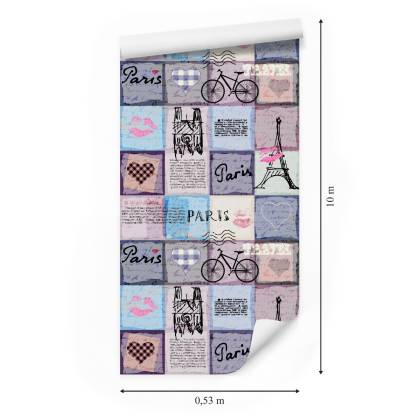 Tapeta Paryski Patchwork