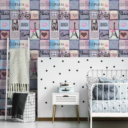 Tapeta Paryski Patchwork