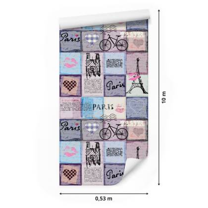 Tapeta Paryski Patchwork