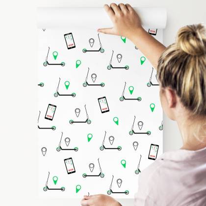 Tapeta Hulajnogi I Smartfony