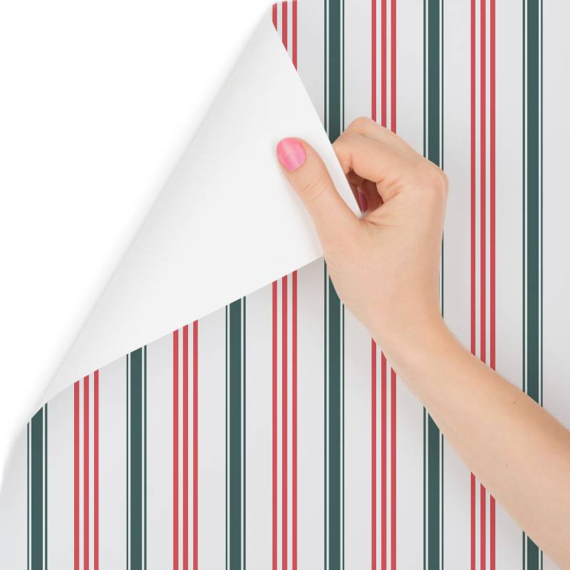 Tapeta Nowoczesna W Kolorowe, Pionowe Paski, Salon