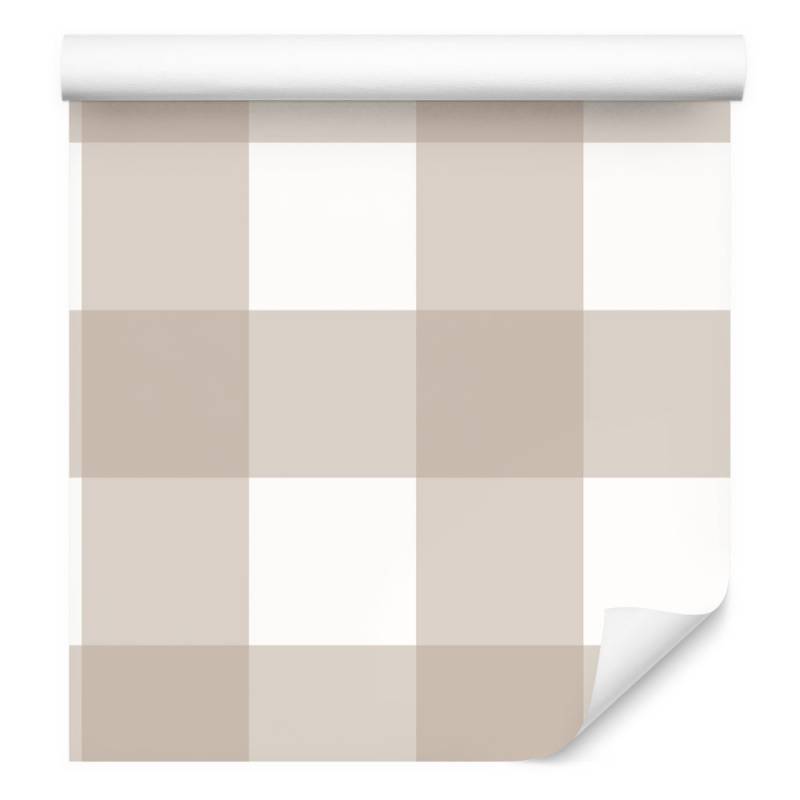 Tapeta Geometryczna, Optyczna W Kratę, Do Salonu