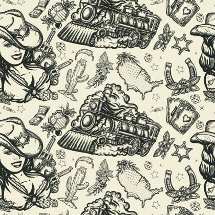 Tapeta Parowozy Na Dzikim Zachodzie