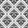Tapeta Klasyczne Czarno-Białe Ornamenty
