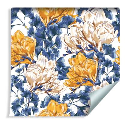 Tapeta Kolorowe Kwiaty Magnolii