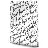 Tapeta Czarno-Biała Typografia Nowy Jork