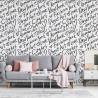 Tapeta Czarno-Biała Typografia Nowy Jork