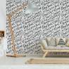 Tapeta Czarno-Biała Typografia Nowy Jork